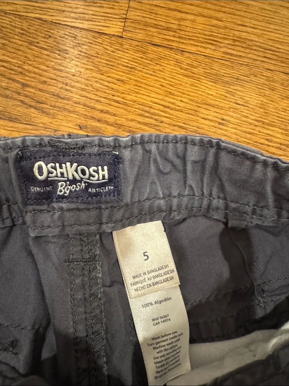 OshKosh B'gosh Dark Gray Cargo Shorts for Kids